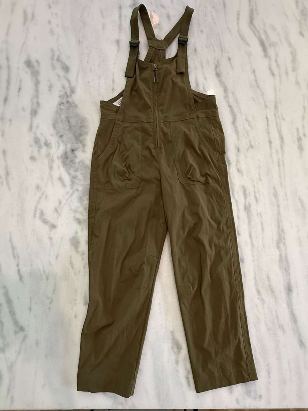 Athleta Olive Green Kids Utility Jumpsuit